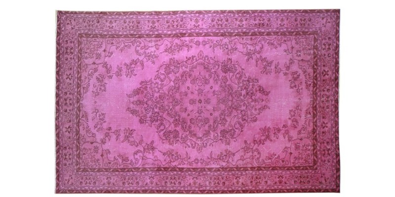 6.5 X 10.3 Ft.. 195x311 cm Pink  Color Rug   , Hand Knotted Antique Rug , Antique Rug  , Turkish Area Rug 