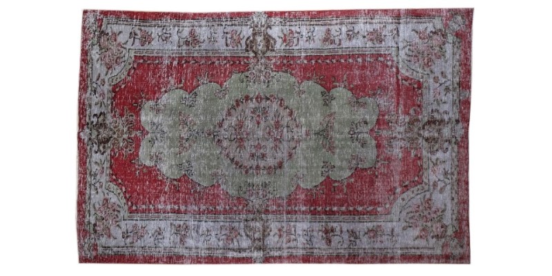 6.10 X 9.10 Ft.. 207x298 cm Living Room Rug  , Turkish Hand Knotted Rug , Pastel Colors Rug , No Repeair Perfect Condition