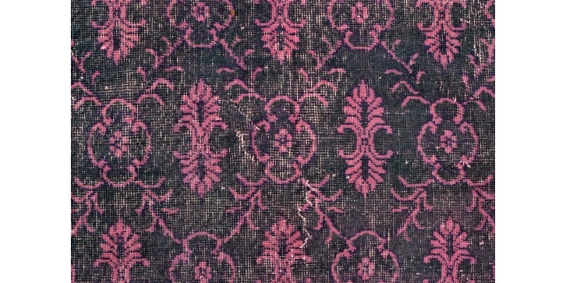 6.8 X 10 Ft.. 203x305 cm Antique ,Purple and Pink Color  Rug , Turkish Hand Knotted Rug ,  No Repeair Perfect Condition 