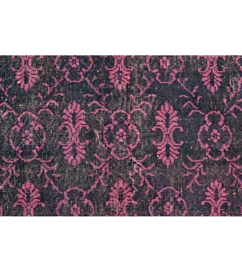 6.8 X 10 Ft.. 203x305 cm Antique ,Purple and Pink Color  Rug , Turkish Hand Knotted Rug ,  No Repeair Perfect Condition