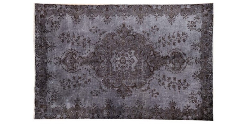 6.5 X 10.2 Ft.. 196x309 cm Gray  Color Rug , Madallion PAttern Rug   , Hand Knotted Antique Rug , Decoration Rug , Turkish Area Rug