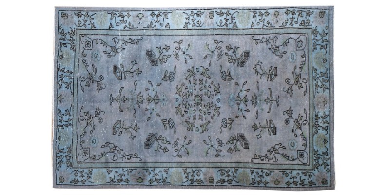5.11 X 8.7 Ft.. 180x260 cm Mid Country Hand Knotted Rug , Antiqe Gray Color Rug ,  Turkish Area Rug , Living Room Rug