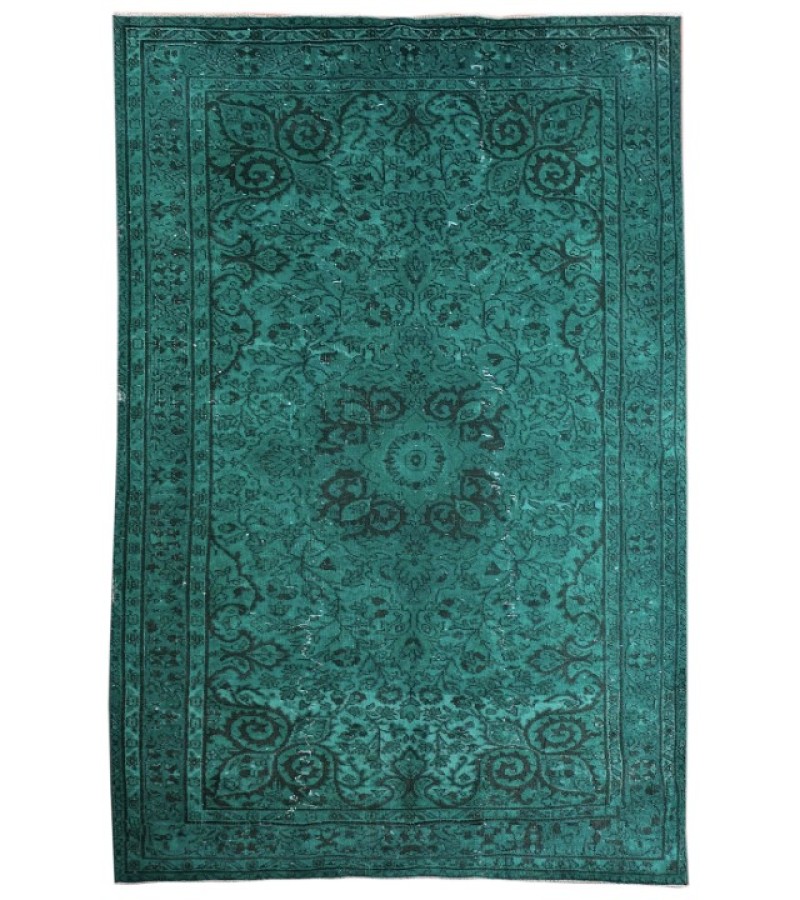 REZERVED RUUD 5.2 X 8.11Ft.. 157x270 cm This is Hand Knotted Turkish Rug  , Turquoise Colors Rug , No Repeair Perfect Conditon