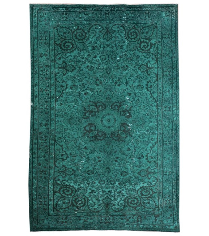 REZERVED RUUD 5.2 X 8.11Ft.. 157x270 cm This is Hand Knotted Turkish Rug  , Turquoise Colors Rug , No Repeair Perfect Conditon 