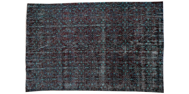 5.11 X 8.10 Ft.. 180x268 cm Mid Country Hand Knotted Rug , Antiqe Oushak   Rug ,  Turkish Area Rug , No Repeair Perfect Condition