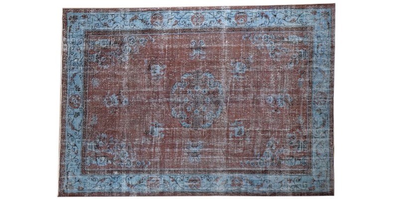 7 X 10 Feet . All over Flower Pattern Rug , Turkish Hand Knotted Living Room Rug , Border Pattern Oushak Rug , No Repeair PErfect Condition