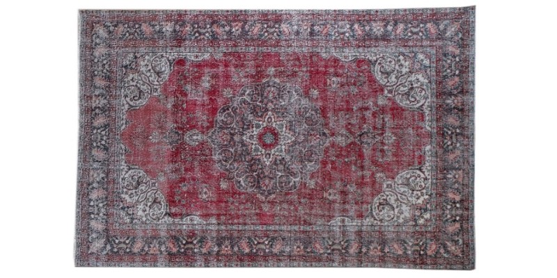 6.7 X 10 Ft.. 205x315 cm  Blue Living Room Rug , Hand Knotted , Mid-Country Rug , Very good situation, Bedroom Rug 