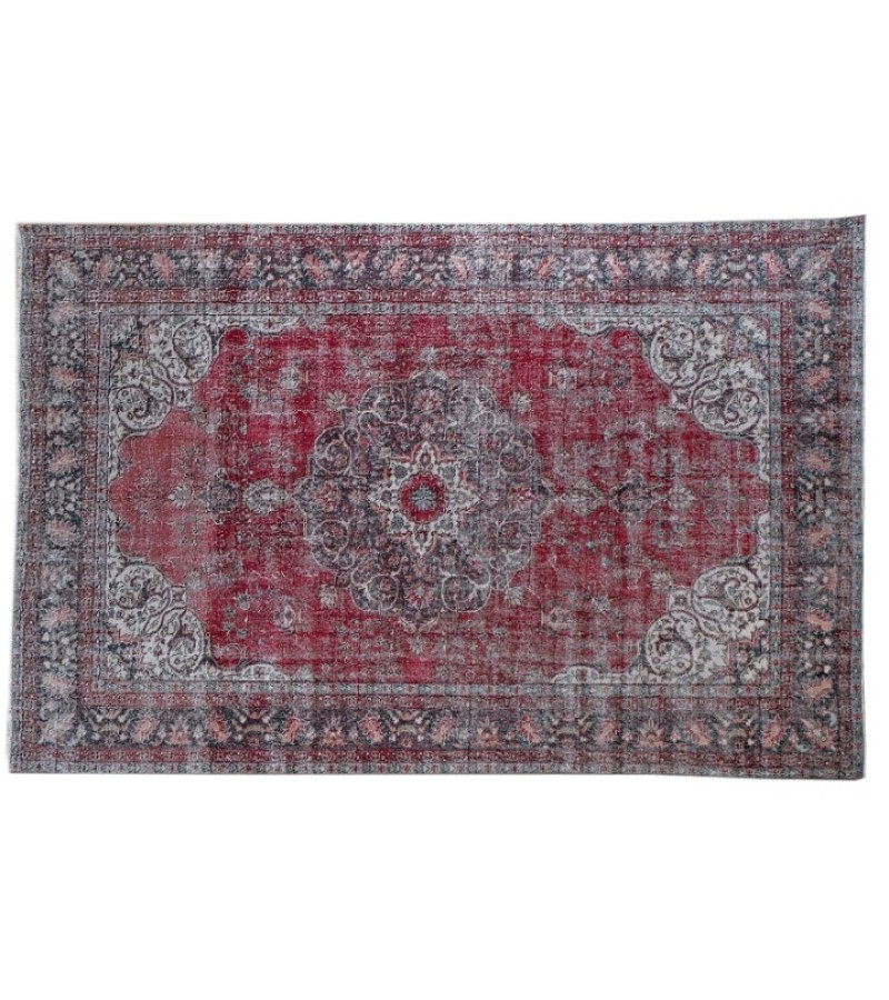 6.7 X 10 Ft.. 205x315 cm  Blue Living Room Rug , Hand Knotted , Mid-Country Rug , Very good situation, Bedroom Rug