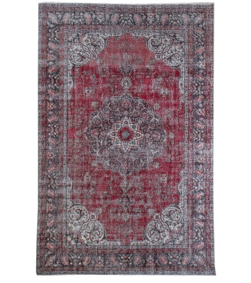 6.7 X 10 Ft.. 205x315 cm  Blue Living Room Rug , Hand Knotted , Mid-Country Rug , Very good situation, Bedroom Rug