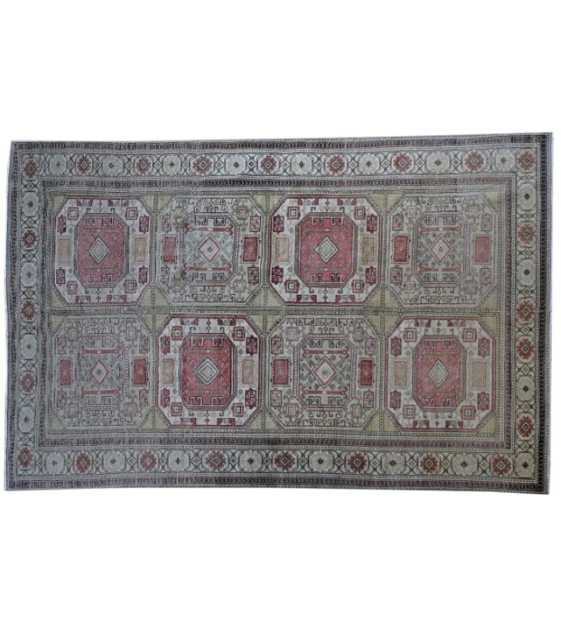 4 x 7.11 Ft. Beige  color Buhara Oushak  PAttern  Rug , Vintage Rug , Hand KNotted Antique Rug , Turkish Area Rug , Anatolian Rug
