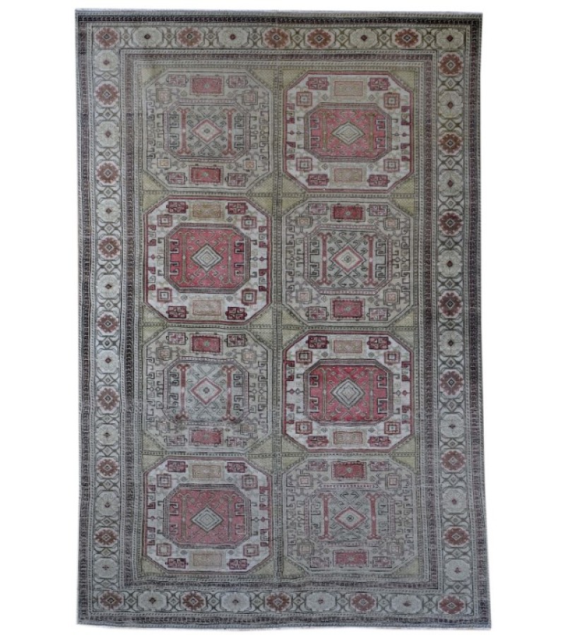 4 x 7.11 Ft. Beige  color Buhara Oushak  PAttern  Rug , Vintage Rug , Hand KNotted Antique Rug , Turkish Area Rug , Anatolian Rug