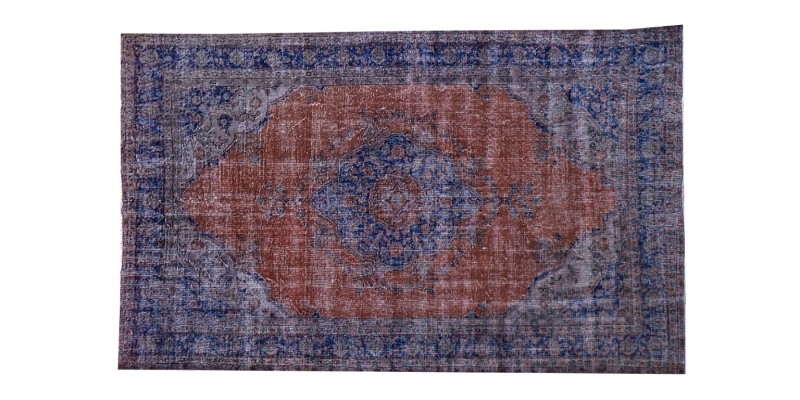 6.11 X 10.3 Ft.. 210x318 cm Two Colors Vintage  Rug ,Turkish Hand Knotted , Mid-Country Rug , No Repeair Perfect Condition