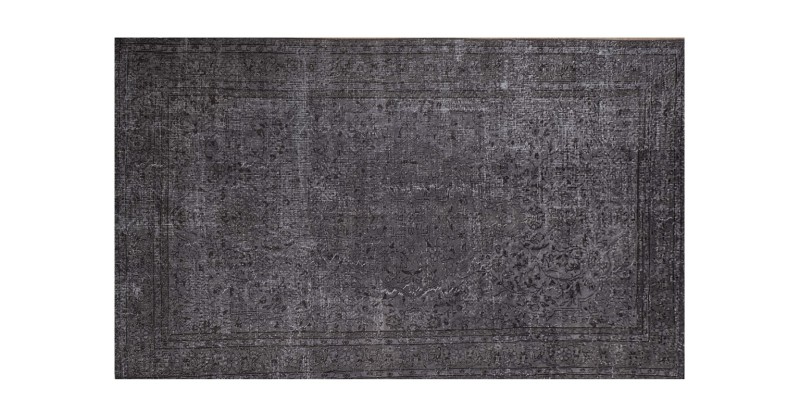 6.8 X 10 Ft.. 204x305 cm Antique , Faded Gray  Color  Rug , Turkish Hand Knotted Madallion PAttern Rug ,  No Repeair Perfect Condition 