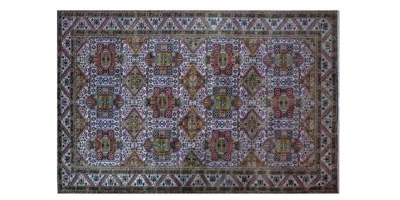 6.5 X 9.6 Ft.. 195x288 cm Multi  Color  Rug , Hand Knotted Antique Rug , Decoration Rug , Turkish Area Rug , No Repeair Perfect Condition