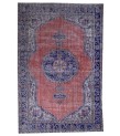 6.11 X 10.9 Ft.. 210x318 cm Pastel Colors Vintage Rug , Hand Knotted Mid-Country Rug , No Repeair Perfect Condition
