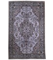 7X10  Feet . All over Flowers Pattern Rug , Gray  Color Antique Rug , Turkish Hand Knotted Living Room Rug , No Repeair Perfect Condition Rug