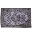7X10  Feet . All over Flowers Pattern Rug , Gray  Color Antique Rug , Turkish Hand Knotted Living Room Rug , No Repeair Perfect Condition Rug 