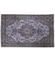 7X10  Feet . All over Flowers Pattern Rug , Gray  Color Antique Rug , Turkish Hand Knotted Living Room Rug , No Repeair Perfect Condition Rug