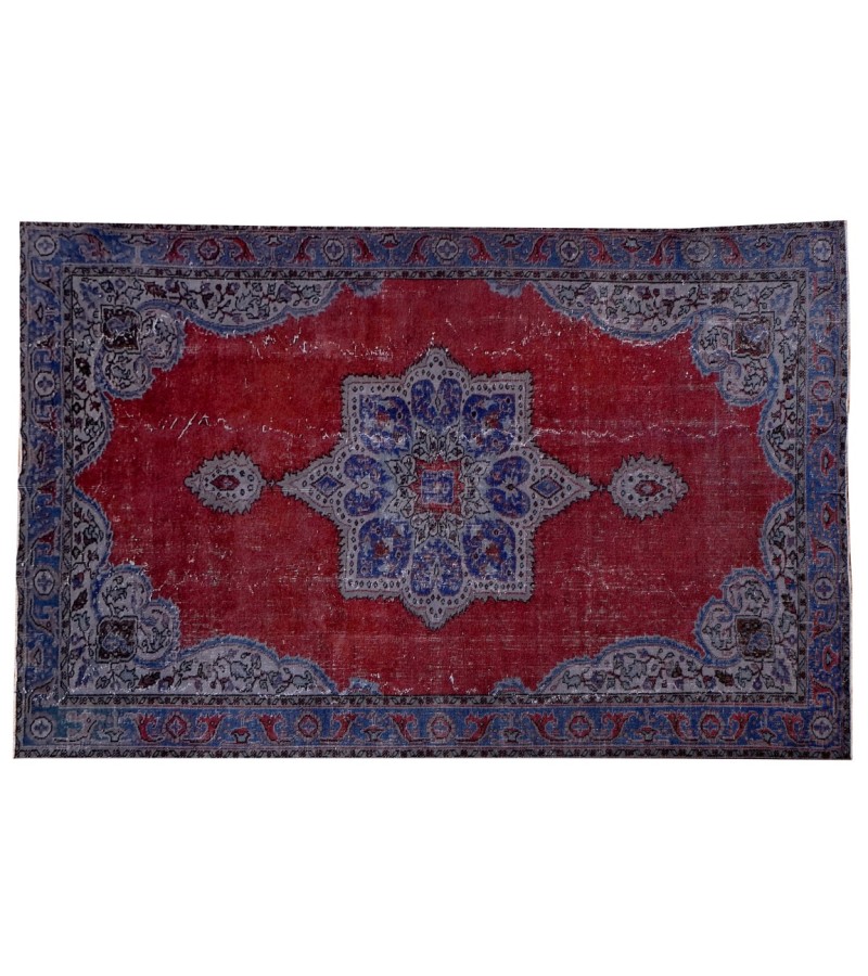 6X9 Feet  . Gray and Copper  Color Vintage Rug , Madellion  Pattern Rug , Turkish Hand Knotted Rug , No Repeair PErfect condition , Antique Rug