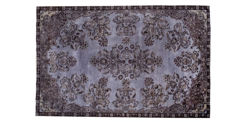 6 X 10 Feet .  Turkish Hand Knotted Antique Rug , Gray  Color  Rug ,  Oushak Rug , Hand Made Rug , Knotted Area Rug 