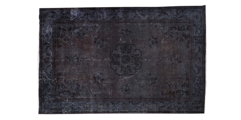 6'9X10'5 , Floral Madellion PAttern Rug , Hand Made Turkish Rug , Antique Anatolian Rug , 206x318 Cm