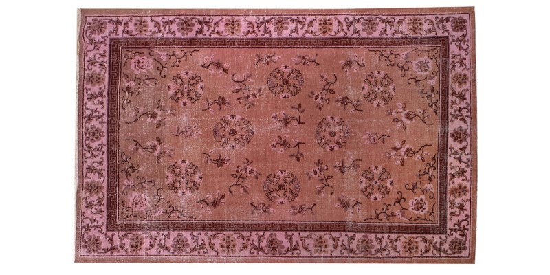 6'6X9''7 Feet , handmade rug , Turkish Antique Living Room Rug , 6x10 Oushak Rug , Floor Vintage Rug , 198x291 cm