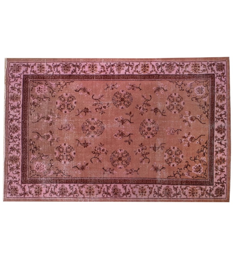 6'6X9''7 Feet , handmade rug , Turkish Antique Living Room Rug , 6x10 Oushak Rug , Floor Vintage Rug , 198x291 cm