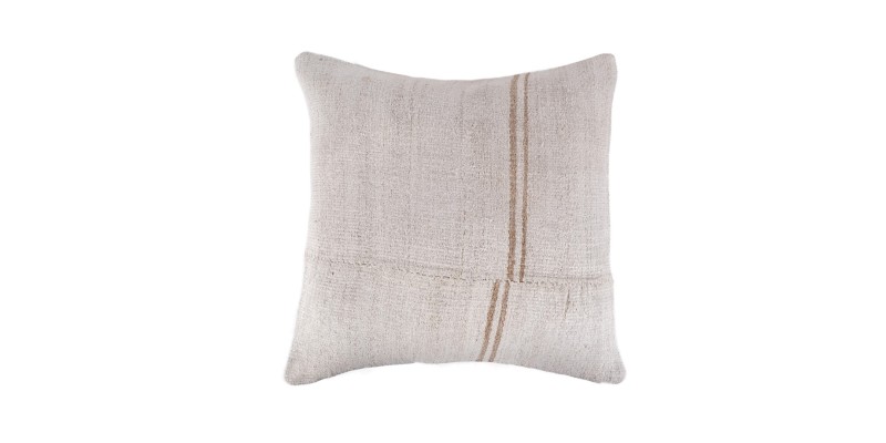 1'3x1'9'' Feet , 40x60 handmade hemp  pillow, Striped Natural Wool Pillow, Boho Antique Pillow, Any size order is taken