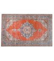 6'8x10'8 turkish area rug , 7x11 handmade wool rug , antique living room rug , red bedroom rug , hand knotted rug , 210x330 cm