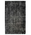 6'2x9'6'' black vintage rug , 6x10 handmade wool rug , distressed antique rug , faded rug , gift for her , turkish area rug , 192x295 cm