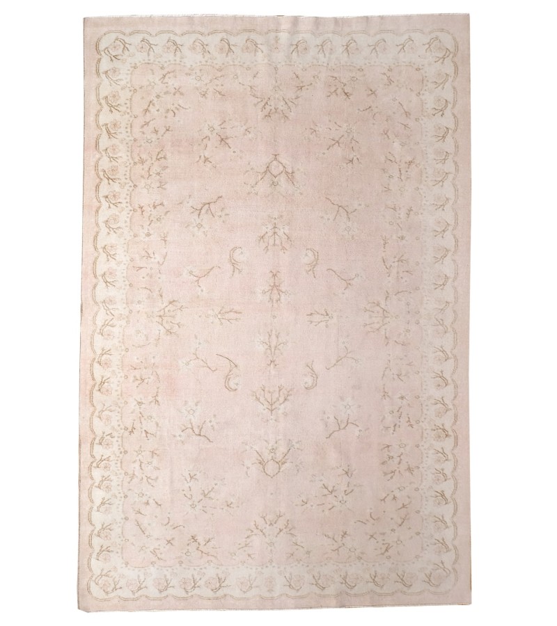 7x10 handmade wool rug ,6'5X10''1 Feet , Turkish Rug , Pink Rug, Area Rug, , Persian Rug, Hand Made Rug , Living Room Rug, 200x310 cm 5855