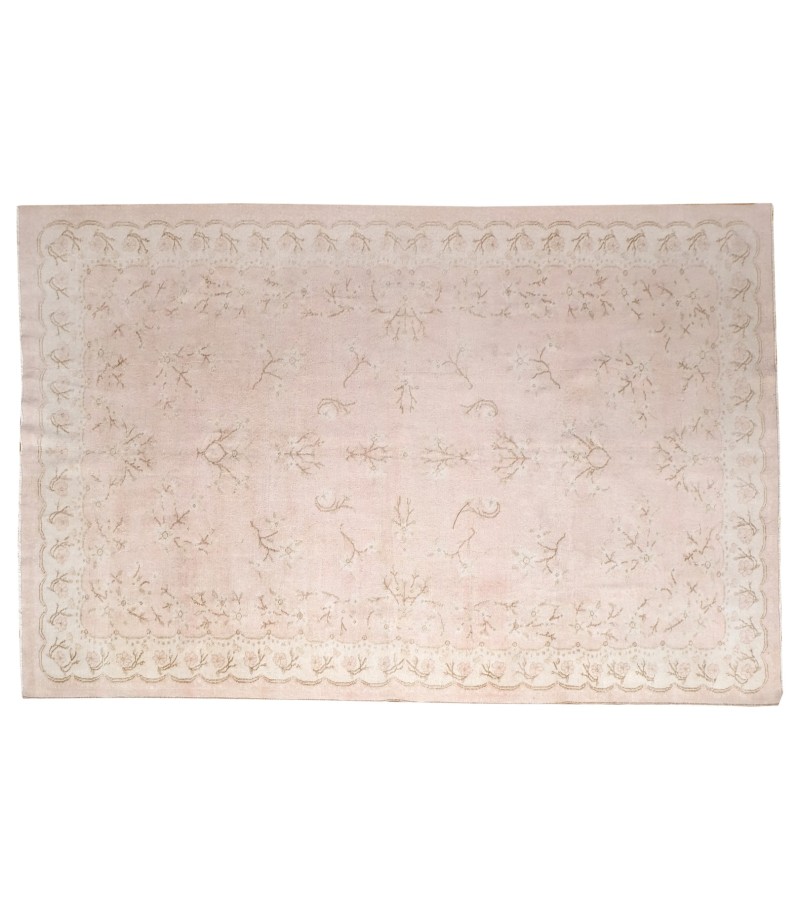 7x10 handmade wool rug ,6'5X10''1 Feet , Turkish Rug , Pink Rug, Area Rug, , Persian Rug, Hand Made Rug , Living Room Rug, 200x310 cm 5855