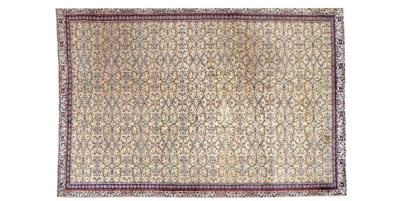 6x9 beige wool rug , turkish handmade rug , 5'6x8'8 antique living room rug , pastel muted rug , anatolian hand knotted rug , 171x271 cm