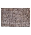 6'6x9'6 gray distressed rug , hand made wool rug , living room rug , kitchen rug , faded rug , muted rug , antique anatolian rug 204x294 cm