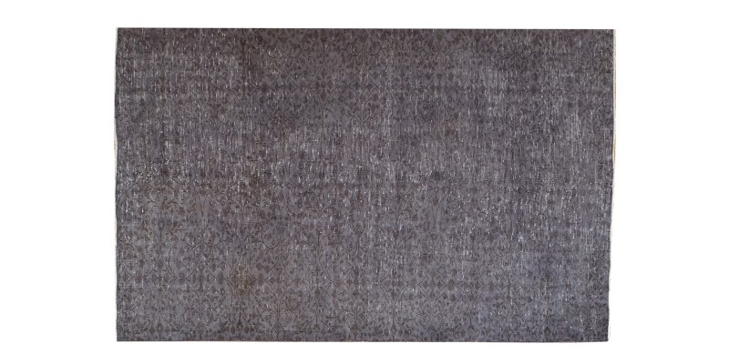 6x9 gray rug , antique handmade wool rug , 5'8x8'6 distressed rug , kitchen rug , faded rug , muted color rug , 177x265 cm