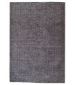 6x9 gray rug , antique handmade wool rug , 5'8x8'6 distressed rug , kitchen rug , faded rug , muted color rug , 177x265 cm