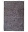 6x9 gray rug , antique handmade wool rug , 5'8x8'6 distressed rug , kitchen rug , faded rug , muted color rug , 177x265 cm