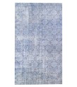 7x10 handmade rug , blue vintage rug , distressed rug , 6'8x10'1 anatolian area rug , hand knotted rug , 60'old Rug , 201x306 cm