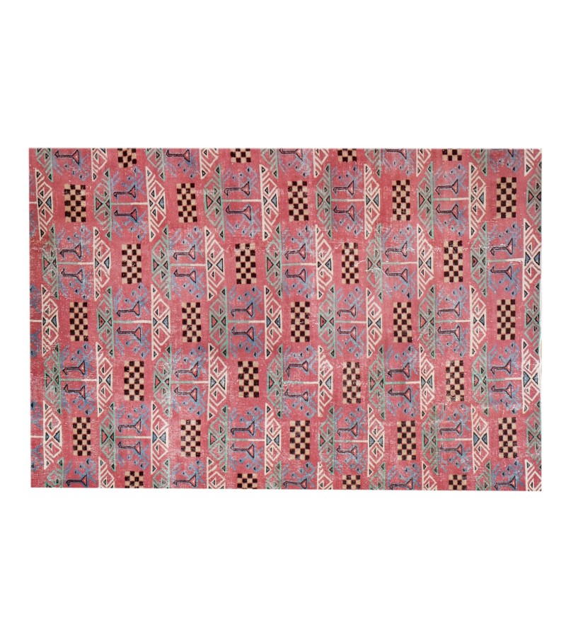 6x9 wool rug , ethnic anatolian motifs , 6'x9'4'' Turkish Anatolian Rug , antique handmade rug , perfect condition , 185x287 cm