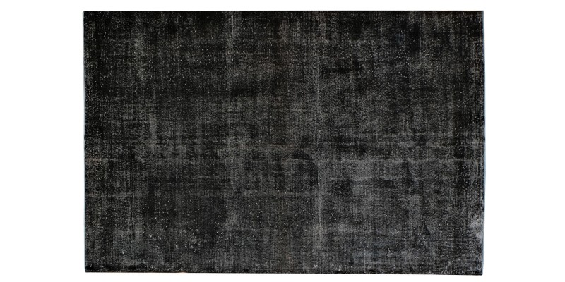 7x11 black deco rug , turkish distressed rug , handmade wool rug 6'7x10'8 , Rug For Bedroom , Bedroom Rug , Rugs For Living Room , 205x330