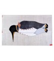 4'7x6'5 emperor penguin , custom handmade work , hemp rug , unique beauty , decoration work , custom made to order , 146x200 cm