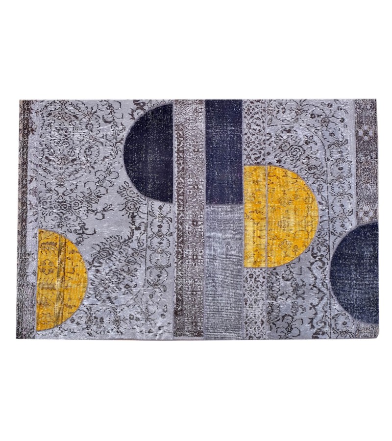 5'5x7'8 Geometric Custom carpet , custom handmade work ,handmade wool rug , unique beauty , decoration work , custom made to order 170x240