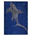 4'4x6'3 shark pattern carpet , custom handmade work , hemp in wool rug , unique beauty, decoration work , custom made to order , 135x195 cm