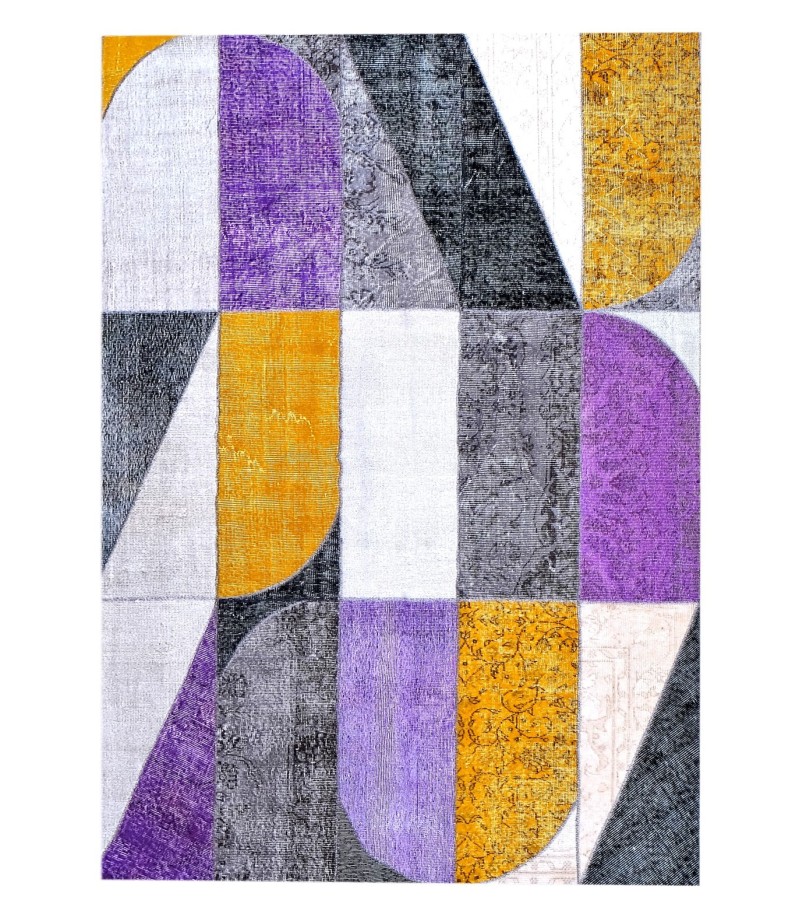 5'7x7'77 Geometric Custom Carpet , andmade work ,handmade wool rug , unique beauty , decoration work , custom made to order , 174x237 cm