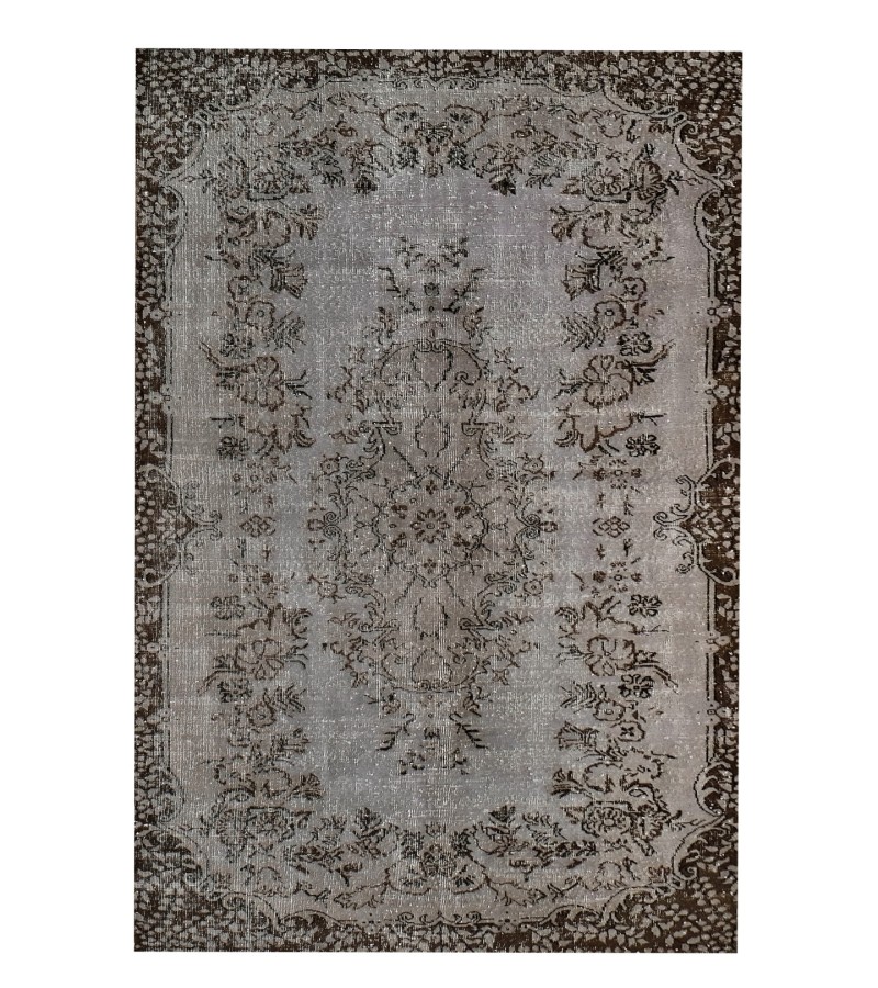 5x9 gray wool rug , turkish handmade rug , distressed rug , Bedroom Rug , Rugs For Living Room , Rug , Floor Rugs , Home Decor 165x280