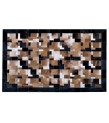 5x8 Handmade Natural Cowhide Rug / Real Hair-on Leather Patchwork Carpet / Home Decor Area Rug / Hallway or Door Runner / Interior Floor Rug