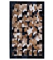 5x8 Handmade Natural Cowhide Rug / Real Hair-on Leather Patchwork Carpet / Home Decor Area Rug / Hallway or Door Runner / Interior Floor Rug