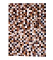 5'7x7'7 Handmade Natural Cowhide Rug /Real Hair-on Leather Patchwork Carpet /Home Decor Area Rug /Hallway or Door Runner /Interior Floor Rug