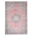 7x11 handmade wool rug , turkish vintage rug , 6'8'x10'9'' anatolian rug , living room rug , distressed rug , pastel color rug , 203x335 cm