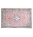 7x11 handmade wool rug , turkish vintage rug , 6'8'x10'9'' anatolian rug , living room rug , distressed rug , pastel color rug , 203x335 cm